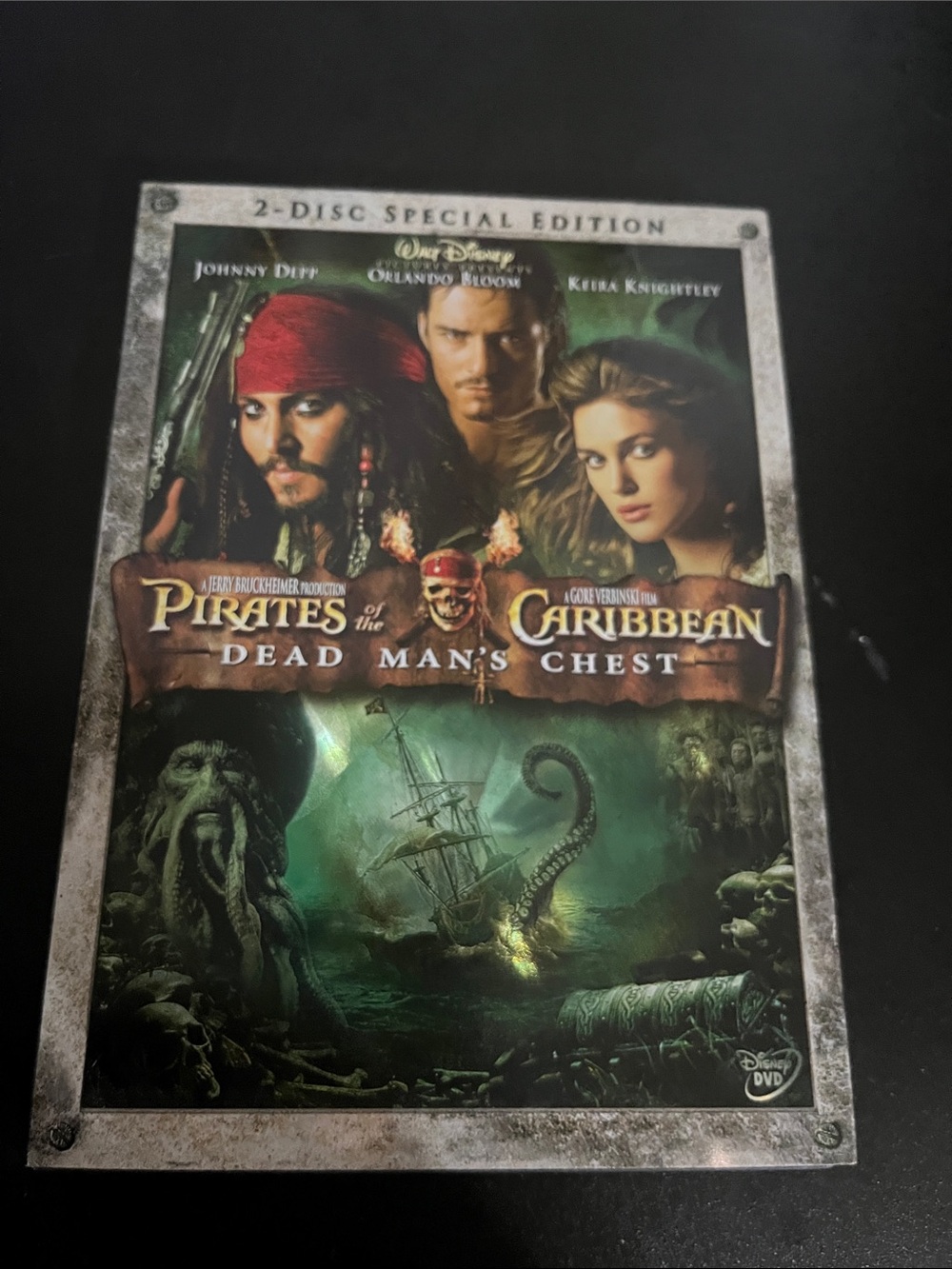Pirates of the Caribbean: Dead Man's Chest DVD - Green Cover